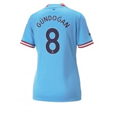 Manchester City Ilkay Gundogan #8 Hjemmedrakt Kvinner 2022-23 Kortermet